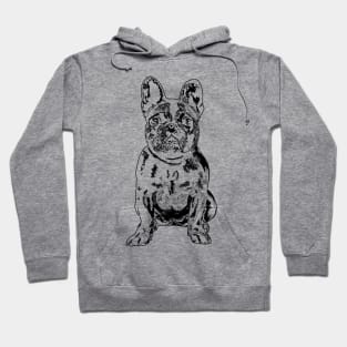 French bulldog black cute Hoodie